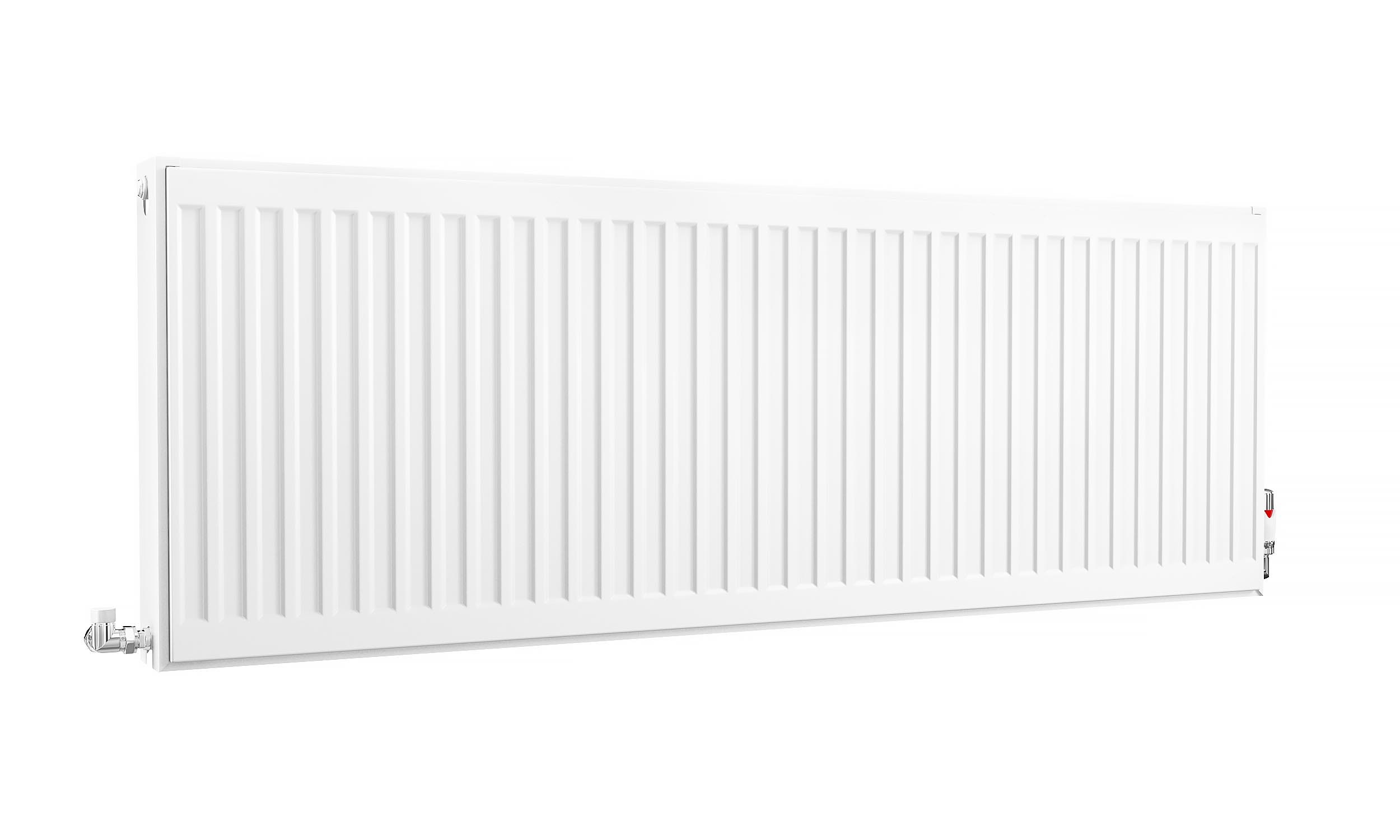 Kartell K-Rad Compact Horizontal Radiator, White, 500mm x 1400mm - Double Panel, Double Convector | Compare The Build