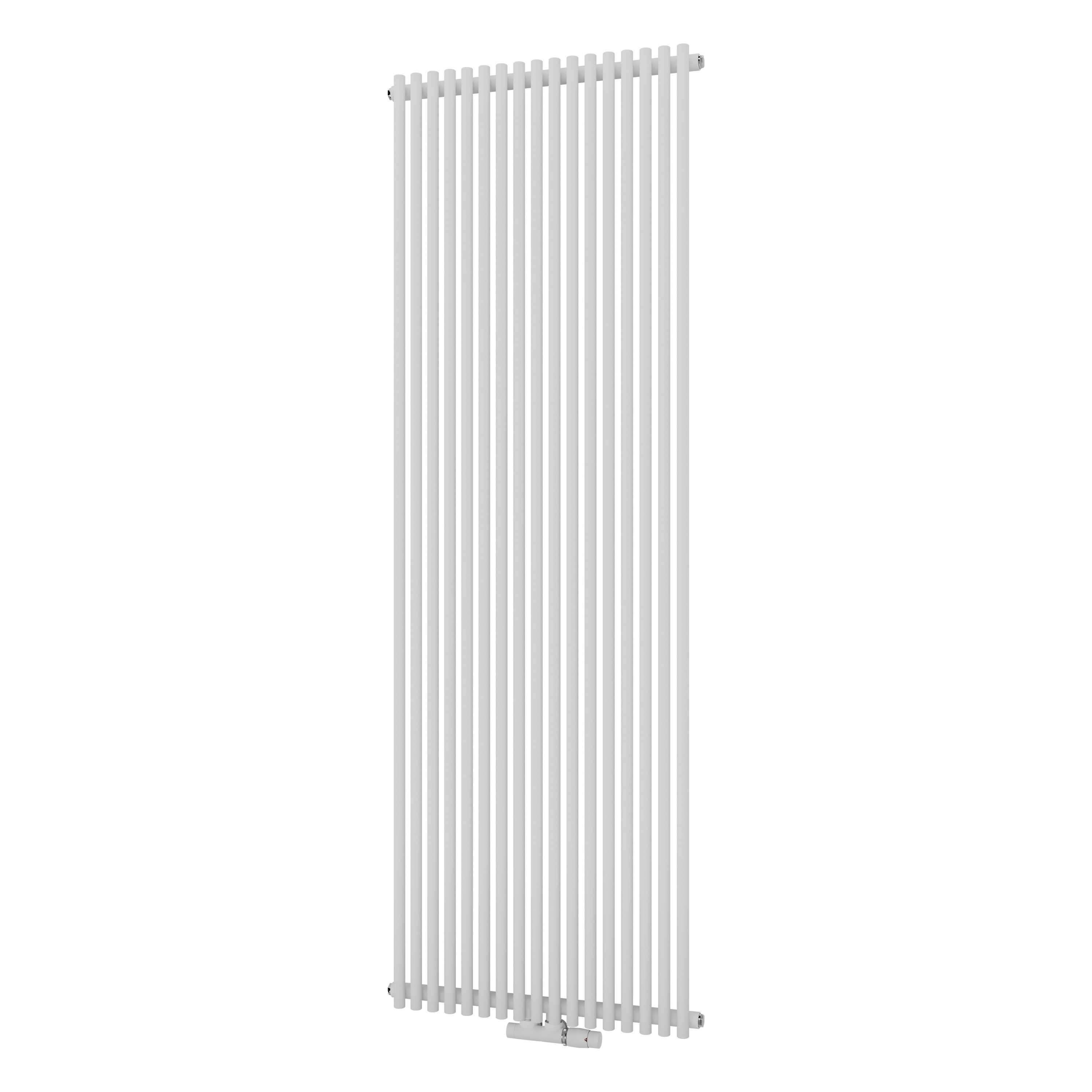 Ximax Gamba Satin White Vertical Designer Radiator, (W)610mm X (H)1800mm Price Comparisons | Compare The Build