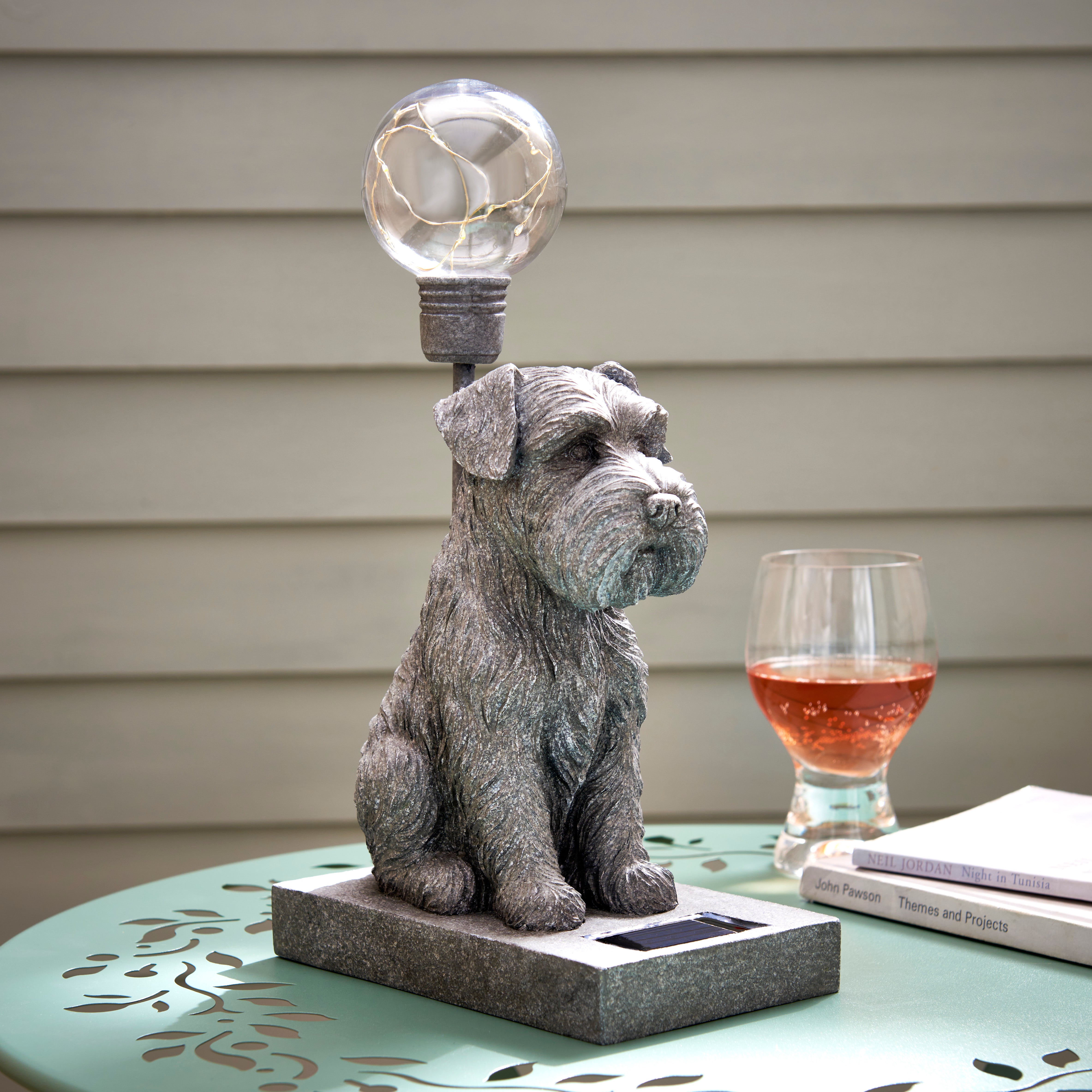 Solar Light Up Schnauzer Grey Price Comparisons | Compare The Build