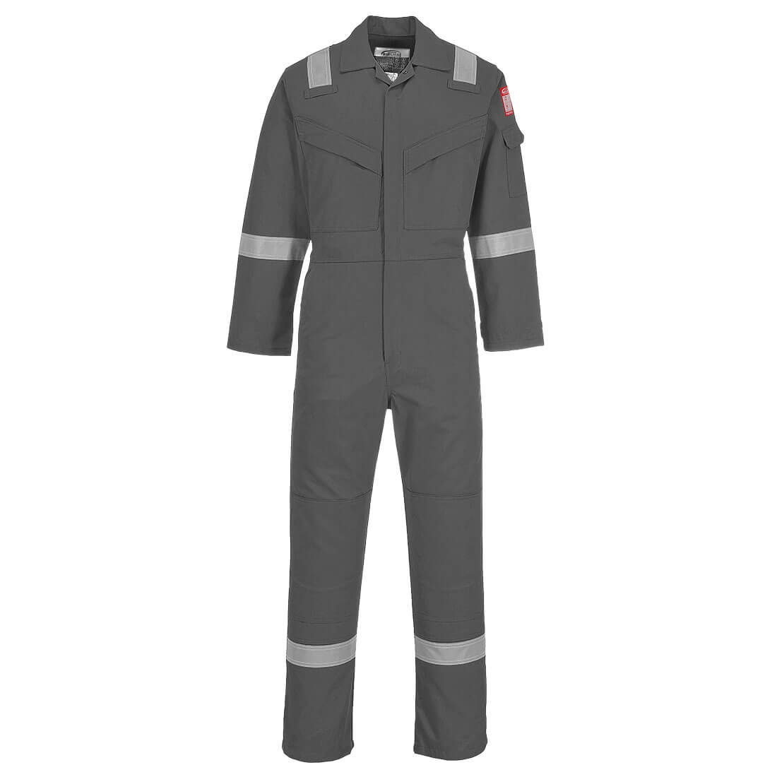 Biz Flame Mens Aberdeen Flame Resistant Antistatic Coverall Grey XS 32" Price Comparisons | Compare The Build