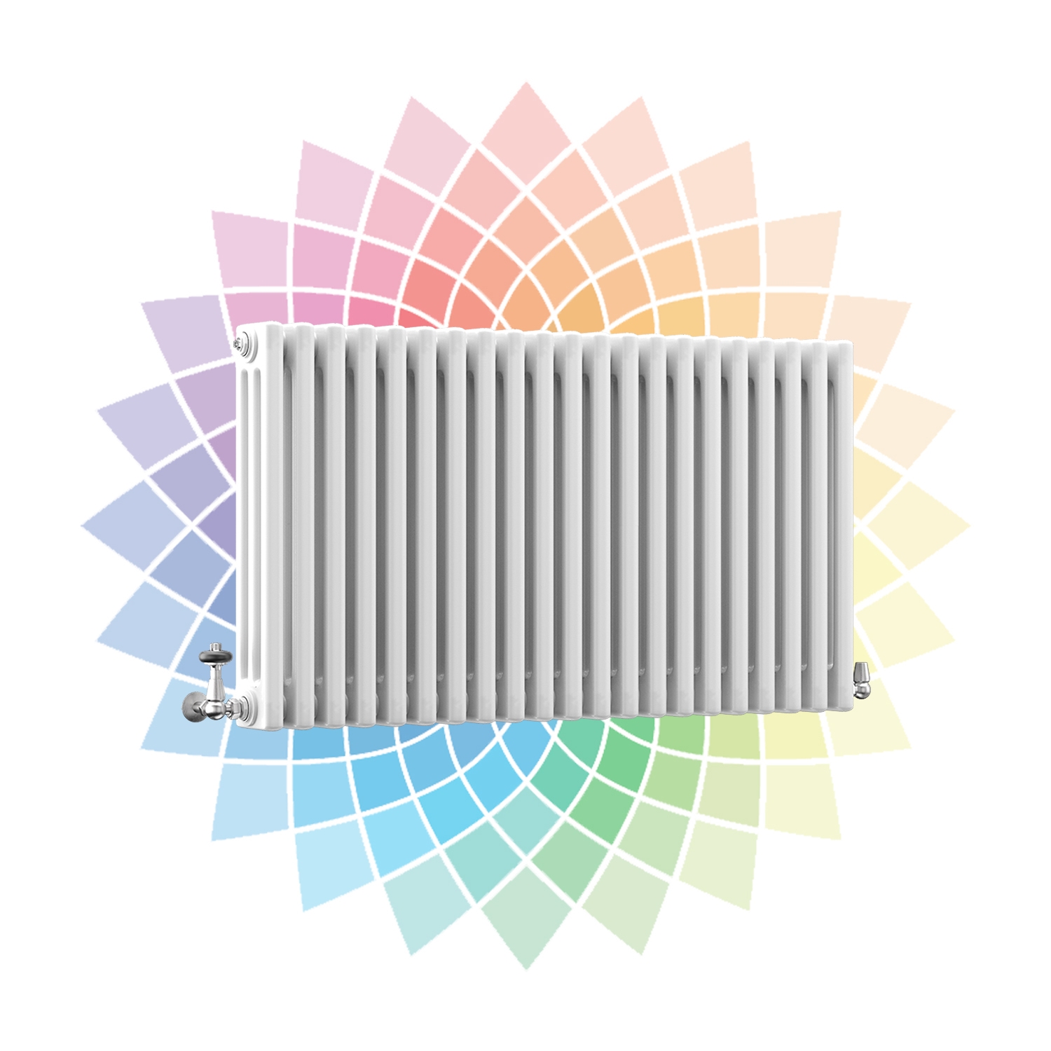 DQ Modus 3 Column Horizontal Radiator, Custom Colour, 600mm x 1220mm Price Comparisons | Compare The Build