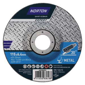 Norton Expert Steel & Inox Cutting Disc - 115 x 1 x 22.23mm Price Comparisons | Compare The Build