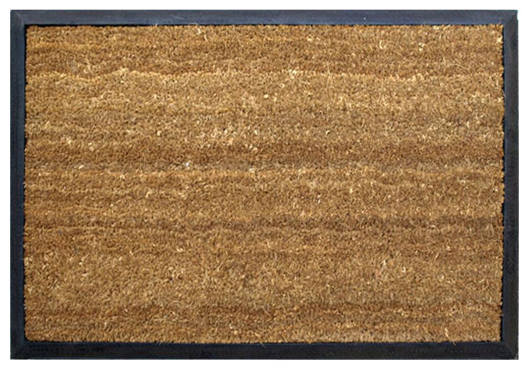 Diall Black & Natural Rectangular Door Mat, 45Cm X 65Cm Price Comparisons | Compare The Build