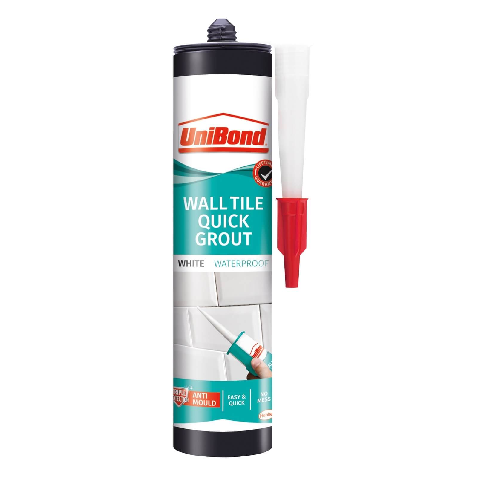 UniBond UltraForce Wall Tile Quick Grout Cartridge White 460g | Compare The Build