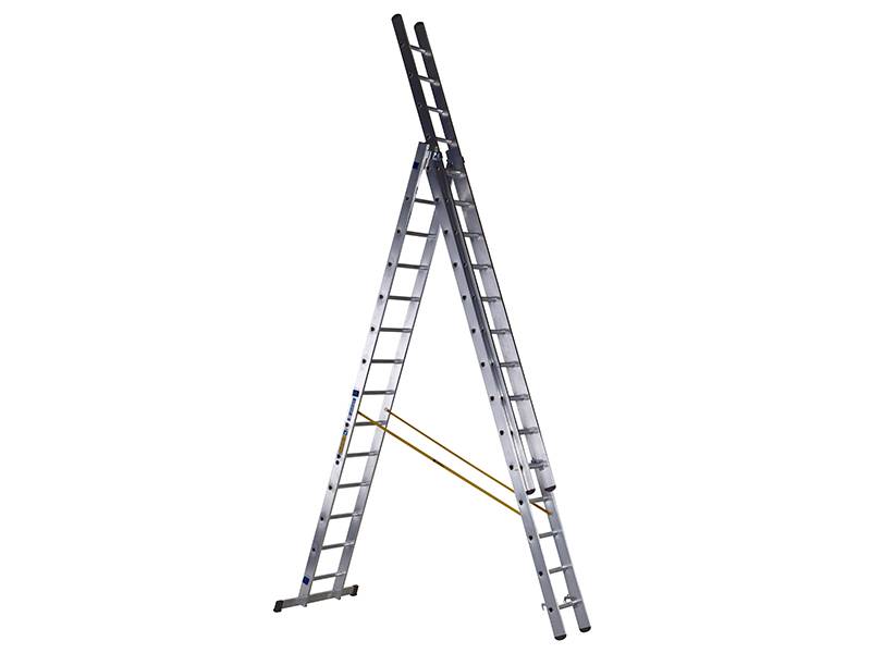 Zarges ZAR44844 D-Rung Combination Ladder 3-Part 3 x 14 Rungs Price Comparisons | Compare The Build