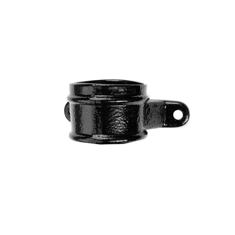 Aluminium Guttering Round Downpipe Socket Eared 150mm x 2m - Black Alumasc RW60/2MPPC/9017M Price Comparisons | Compare The Build