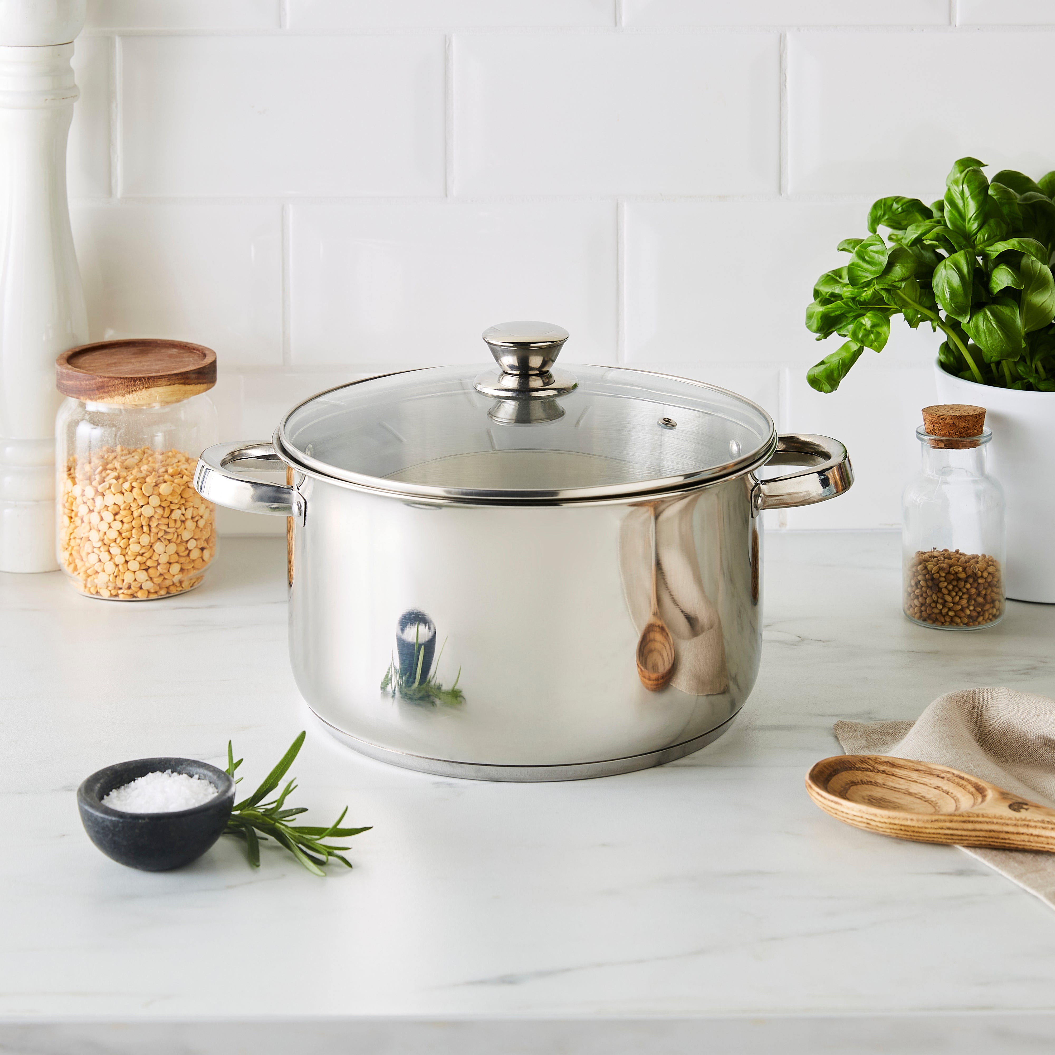 Dunelm Aluminium Stock Pot 24cm Silver Price Comparisons | Compare The Build