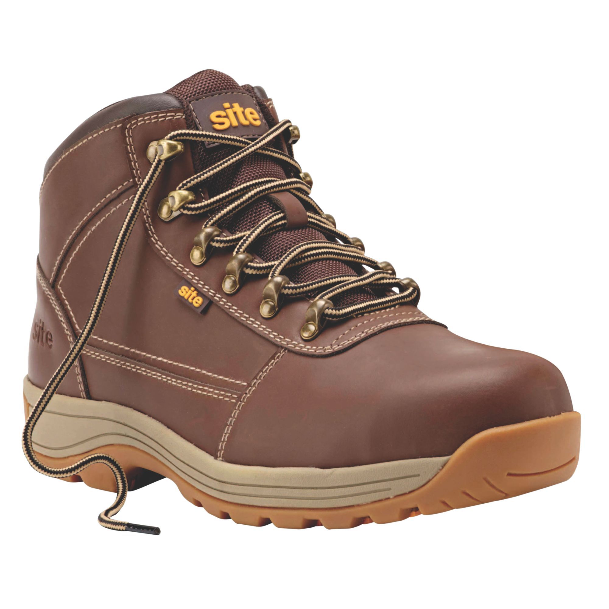 Site Amethyst Men's Brown Safety Boots, Size 7 Price Comparisons | Compare The Build