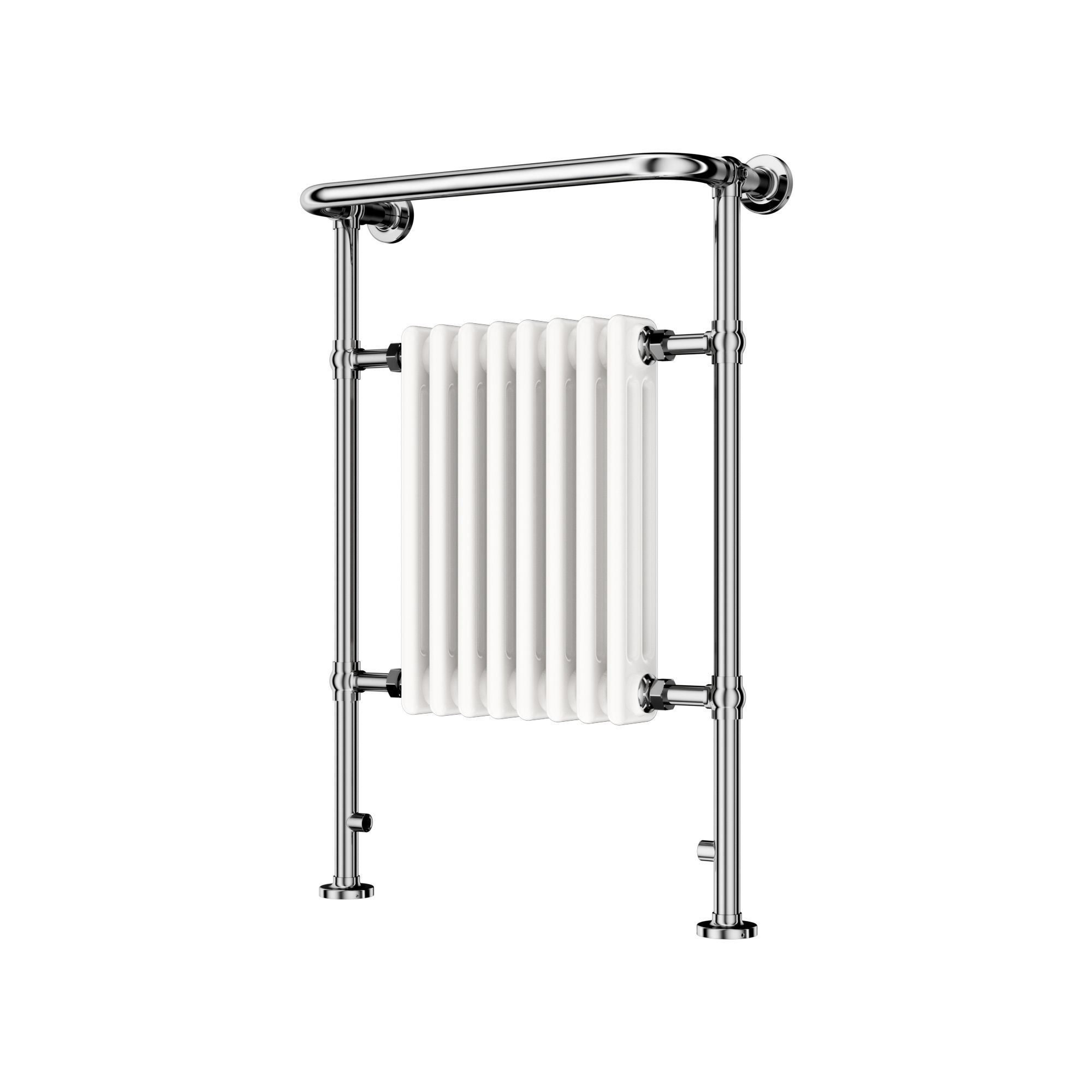 GoodHome Victorian Vertical Curved Towel Radiator (W)659mm X (H)952mm Price Comparisons | Compare The Build