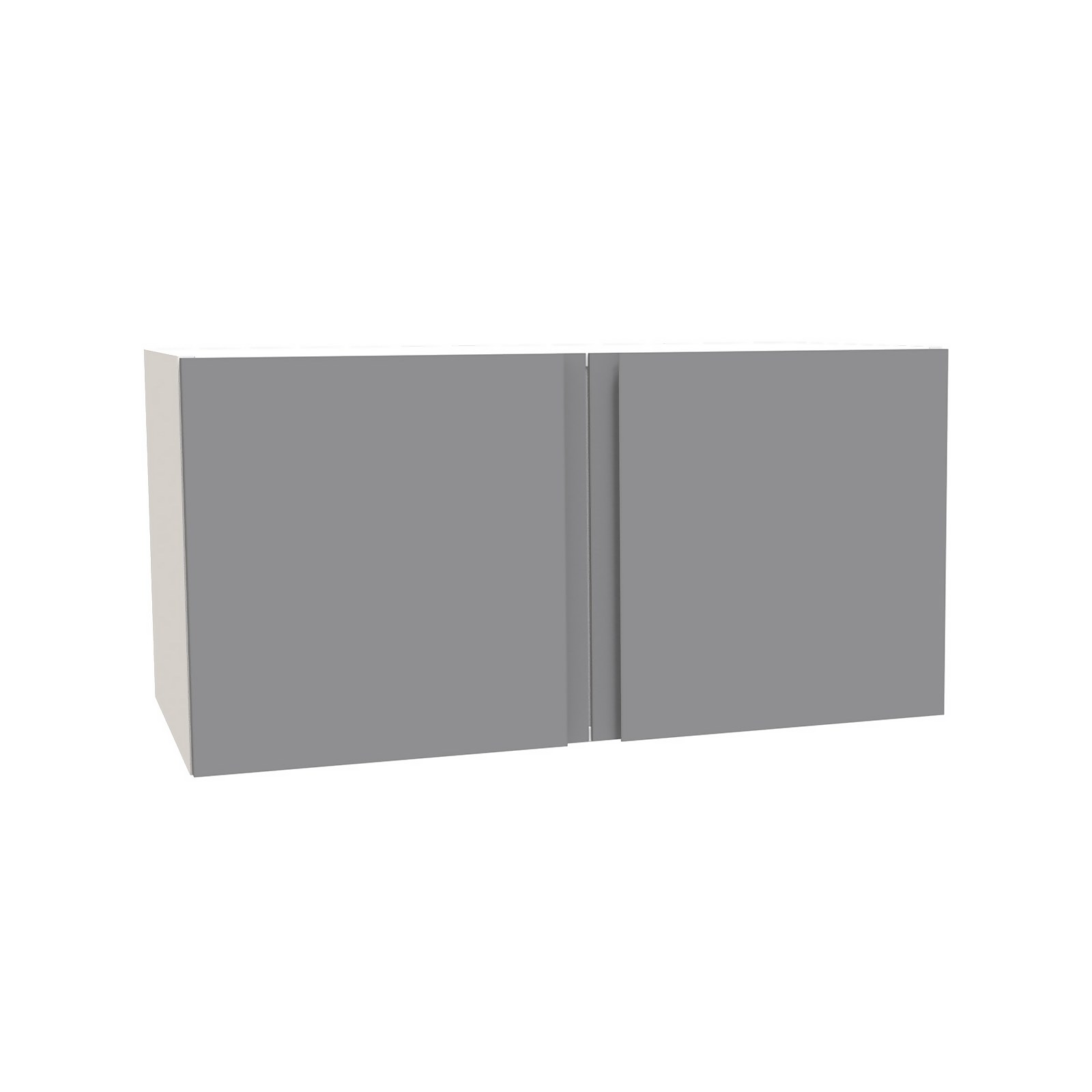 House Beautiful Escape Double Bridging Unit, White Carcass, Gloss Grey Handleless Door (W) 900mm x (H) 450mm Price Comparisons | Compare The Build