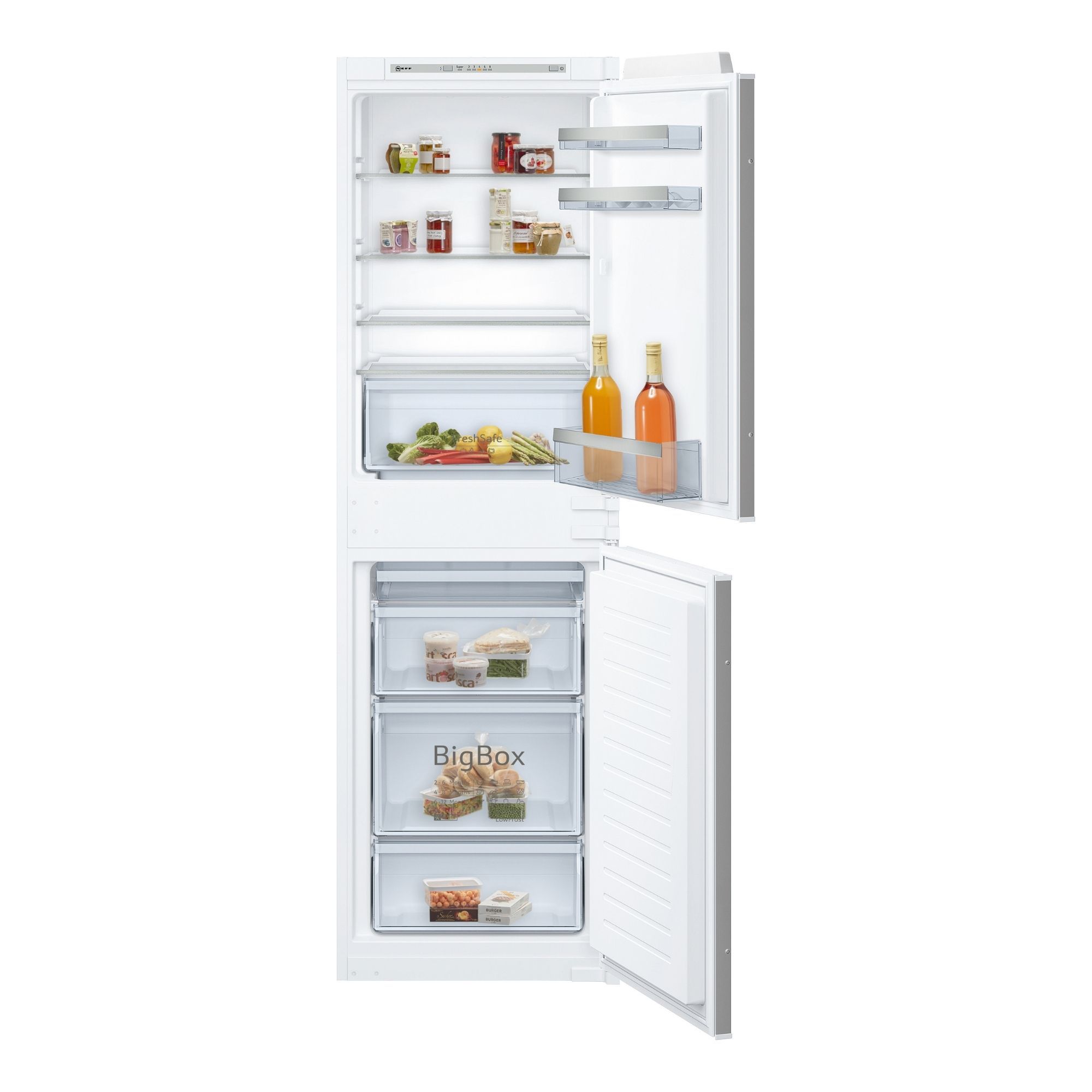 Neff Ki5852Sf0G  50:50 White Integrated Fridge Freezer Price Comparisons | Compare The Build