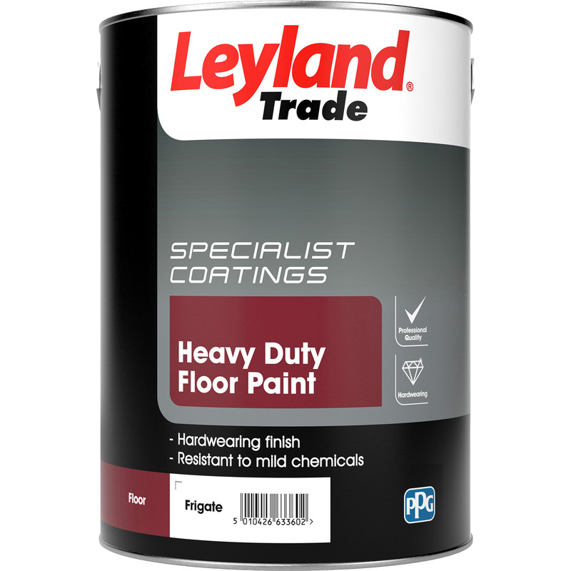 Leyland Trade Floor Paint 5L Frigate in Grey Resin Price Comparisons | Compare The Build