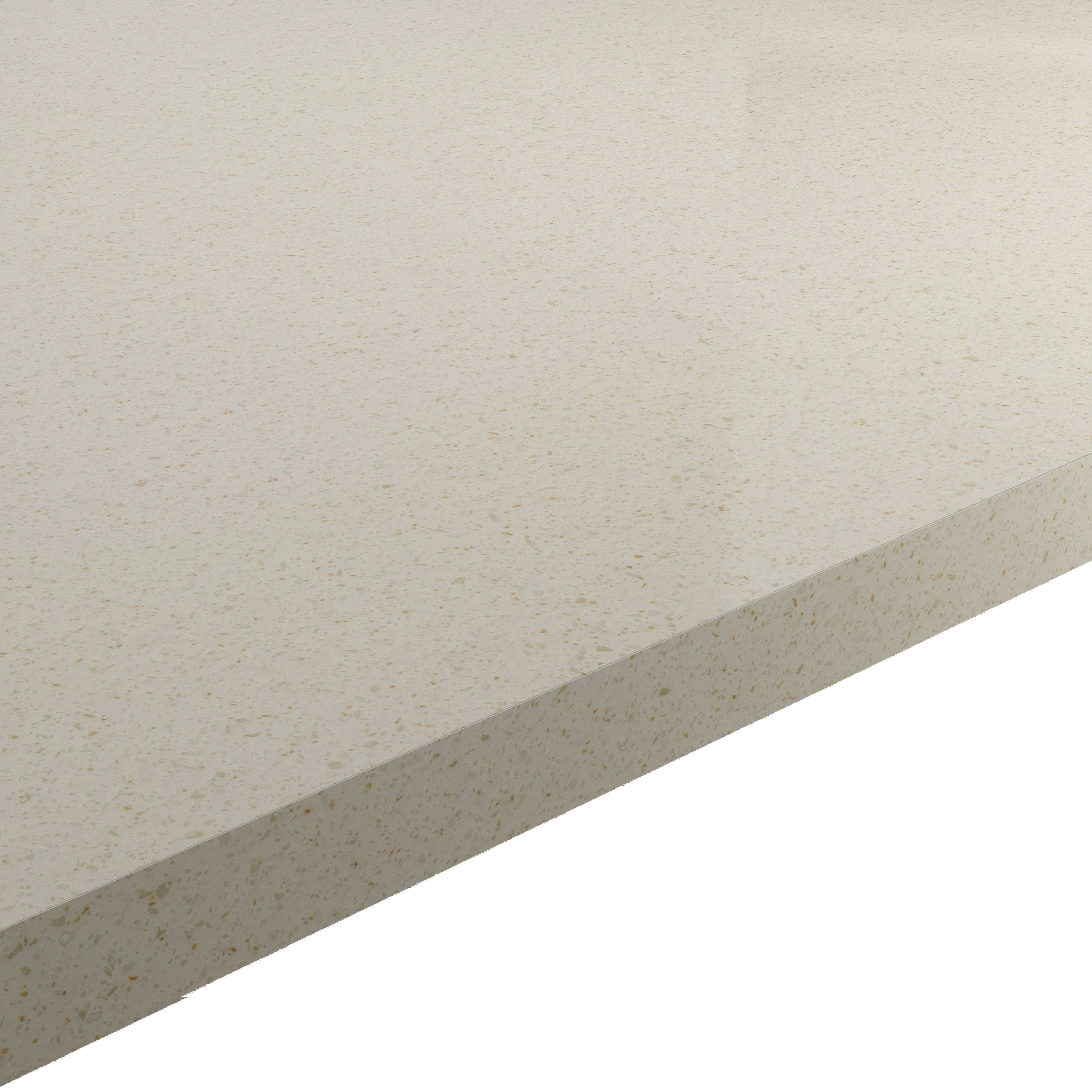 Hi-Macs 20mm Matt Sand Beige Stone Effect Acrylic Square Edge Kitchen Worktop, (L)2200mm Price Comparisons | Compare The Build