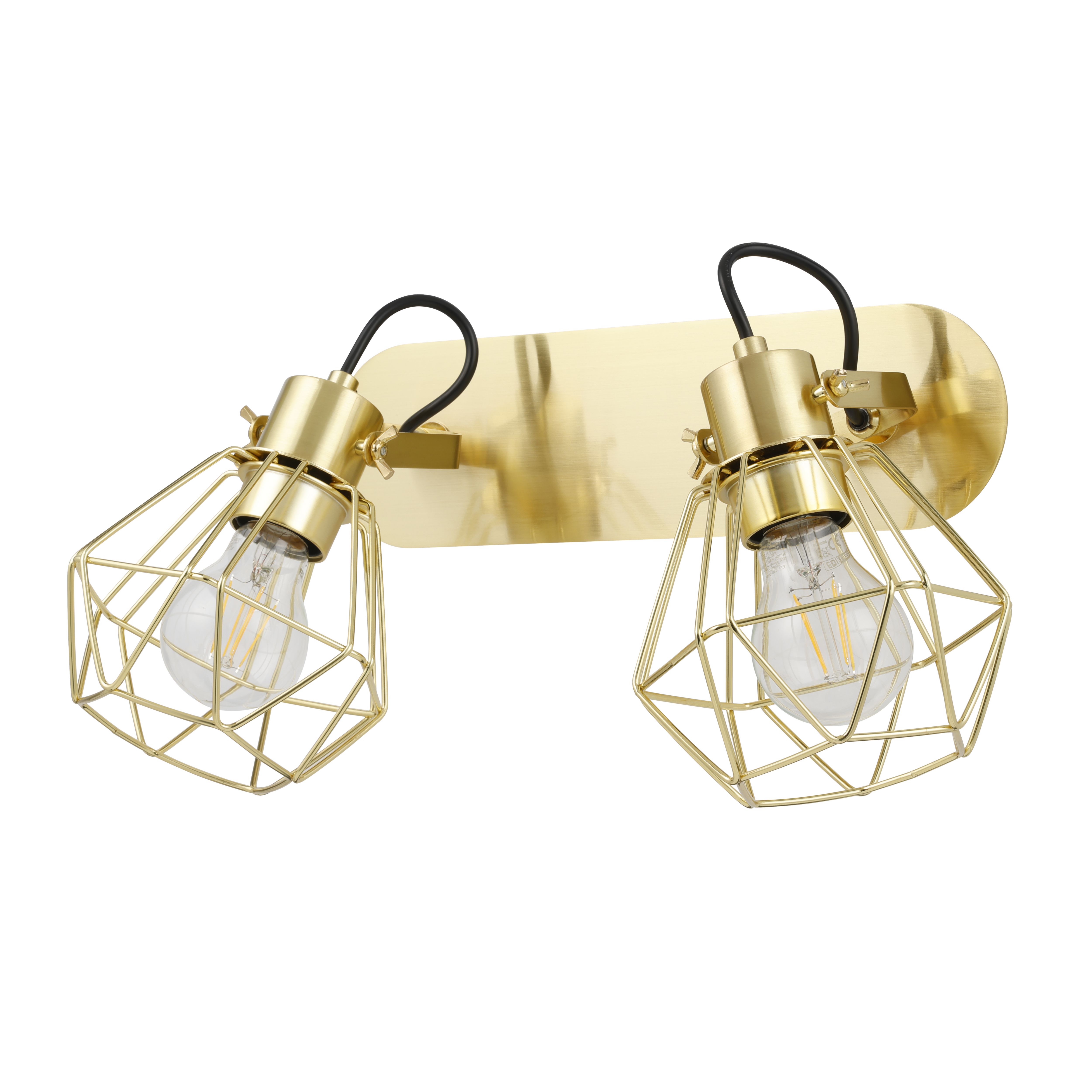 GoodHome Smertrio Bar Brass Effect 2 Light Spotlight Price Comparisons | Compare The Build