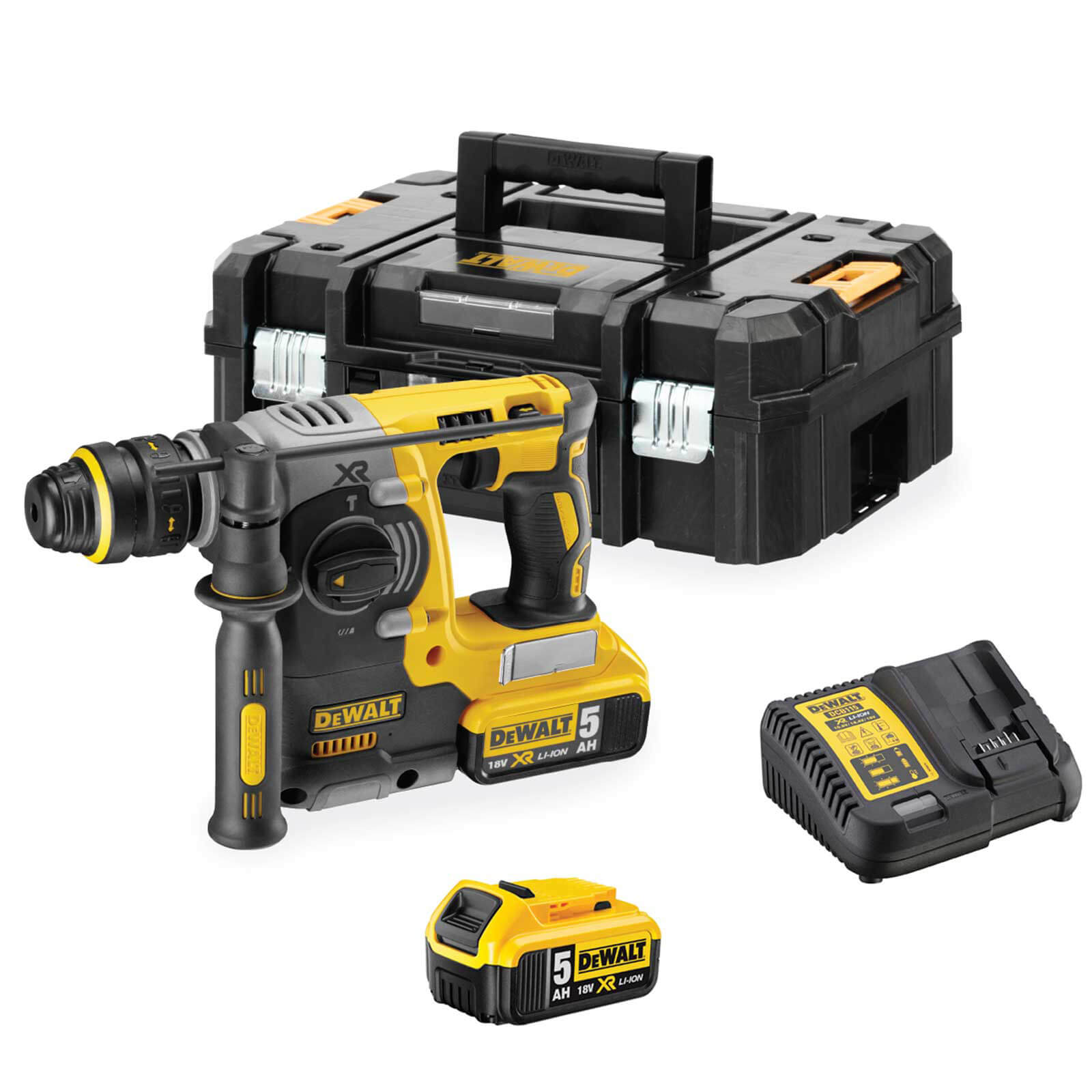 DeWalt DCH274 18v XR Cordless Brushless SDS Plus Hammer Drill 2 x 5ah Li-ion Charger Case Price Comparisons | Compare The Build