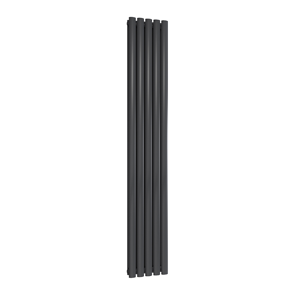 Reina Neval Vertical Aluminium Designer Radiator, Anthracite, 1800mm x 286mm | Compare The Build