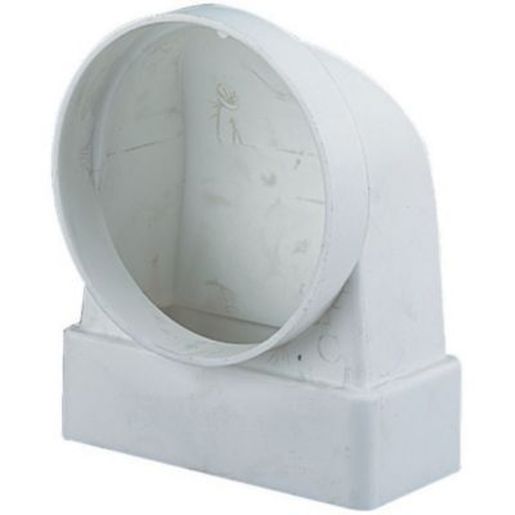 Manrose PVC White Elbow Bend 90 Degree - 110 x 54mm Price Comparisons | Compare The Build