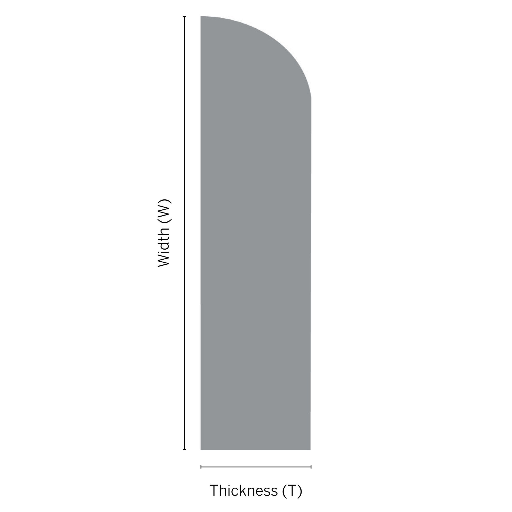 Smooth Pine Bullnose Skirting board (L)2.4m (W)94mm (T)12mm, Pack of 5 | Compare The Build