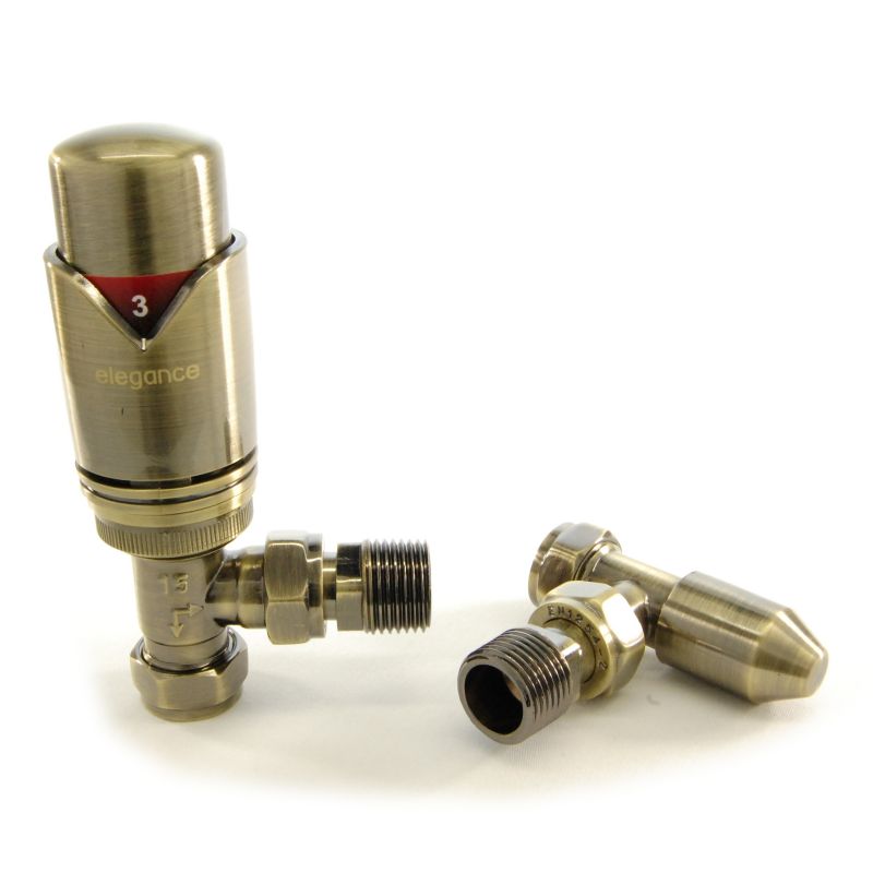 West Thermostatic Valves, Wave, Antique Brass Angled Price Comparisons | Compare The Build