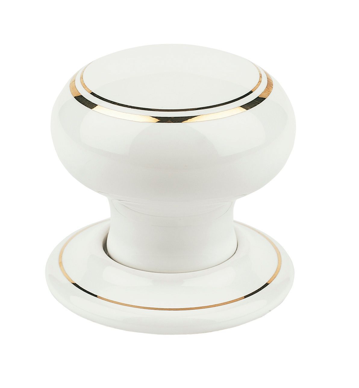 Gold & White Round Internal Latch Knob (D)63 mm, Pack Of 2 Price Comparisons | Compare The Build