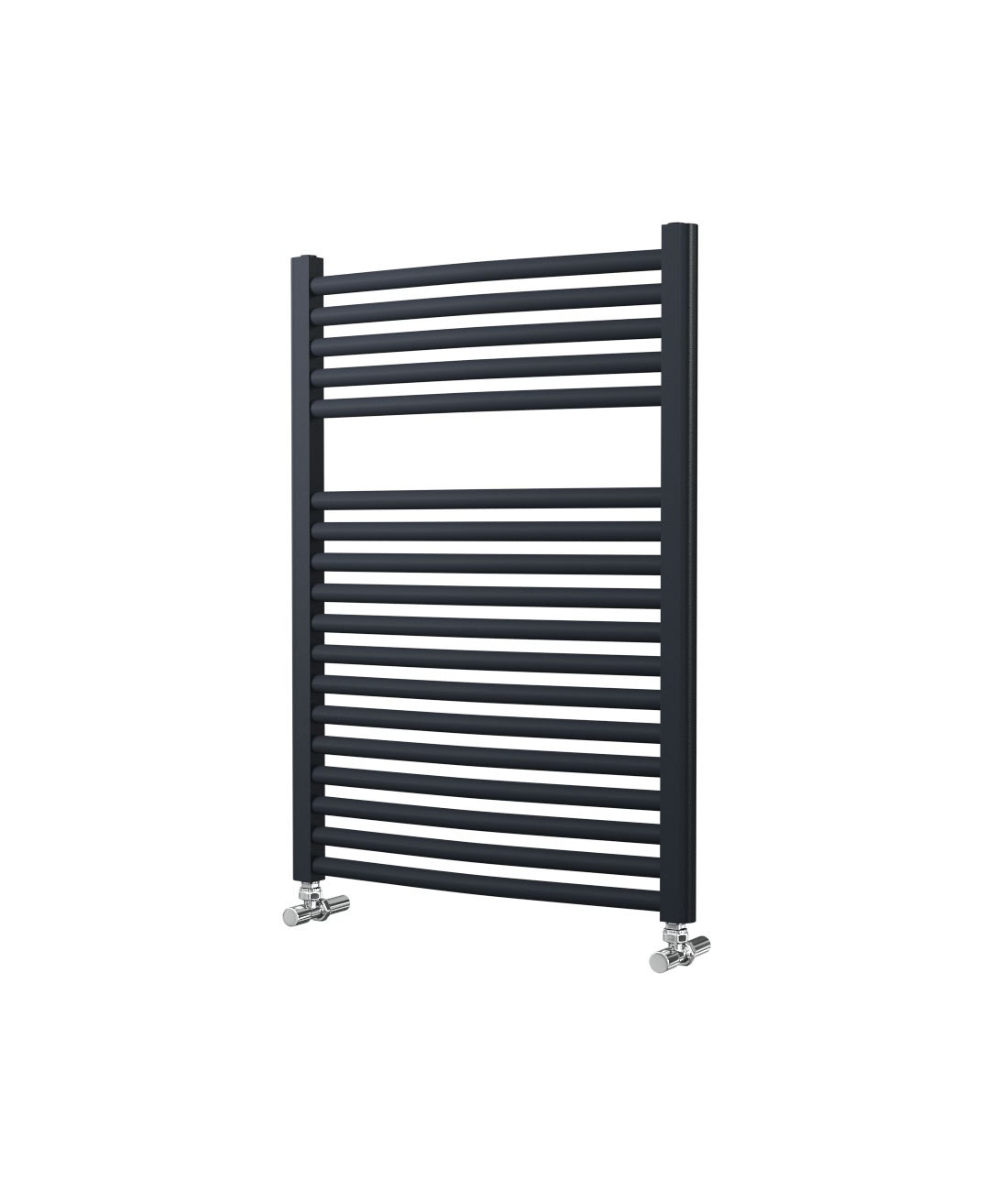 Lazzarini Roma Ladder Rail - 25mm, Anthracite Curved, 842x600mm Price Comparisons | Compare The Build