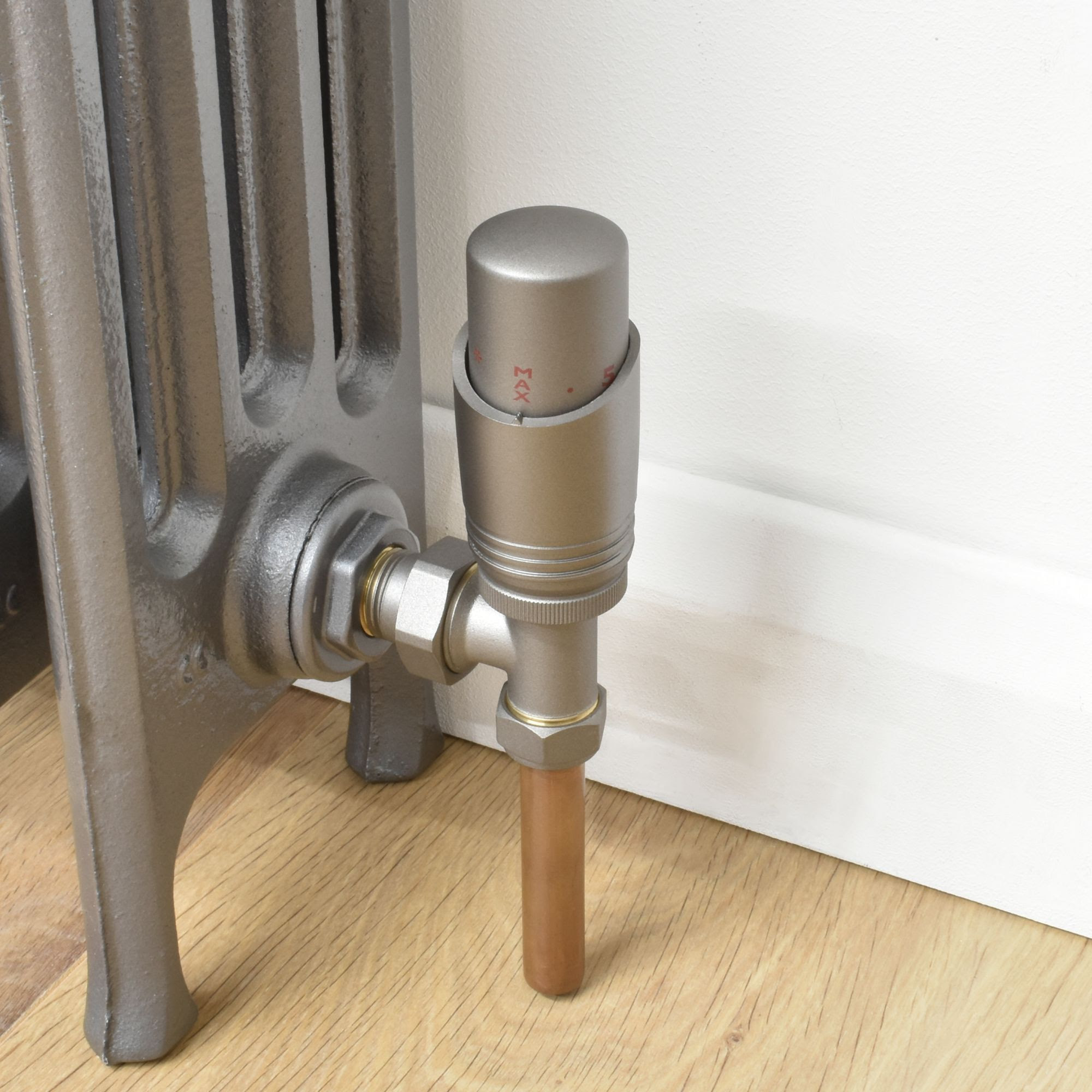 West Thermostatic Valves, Delta, Matt Metallic Grey Angled - 10mm Price Comparisons | Compare The Build