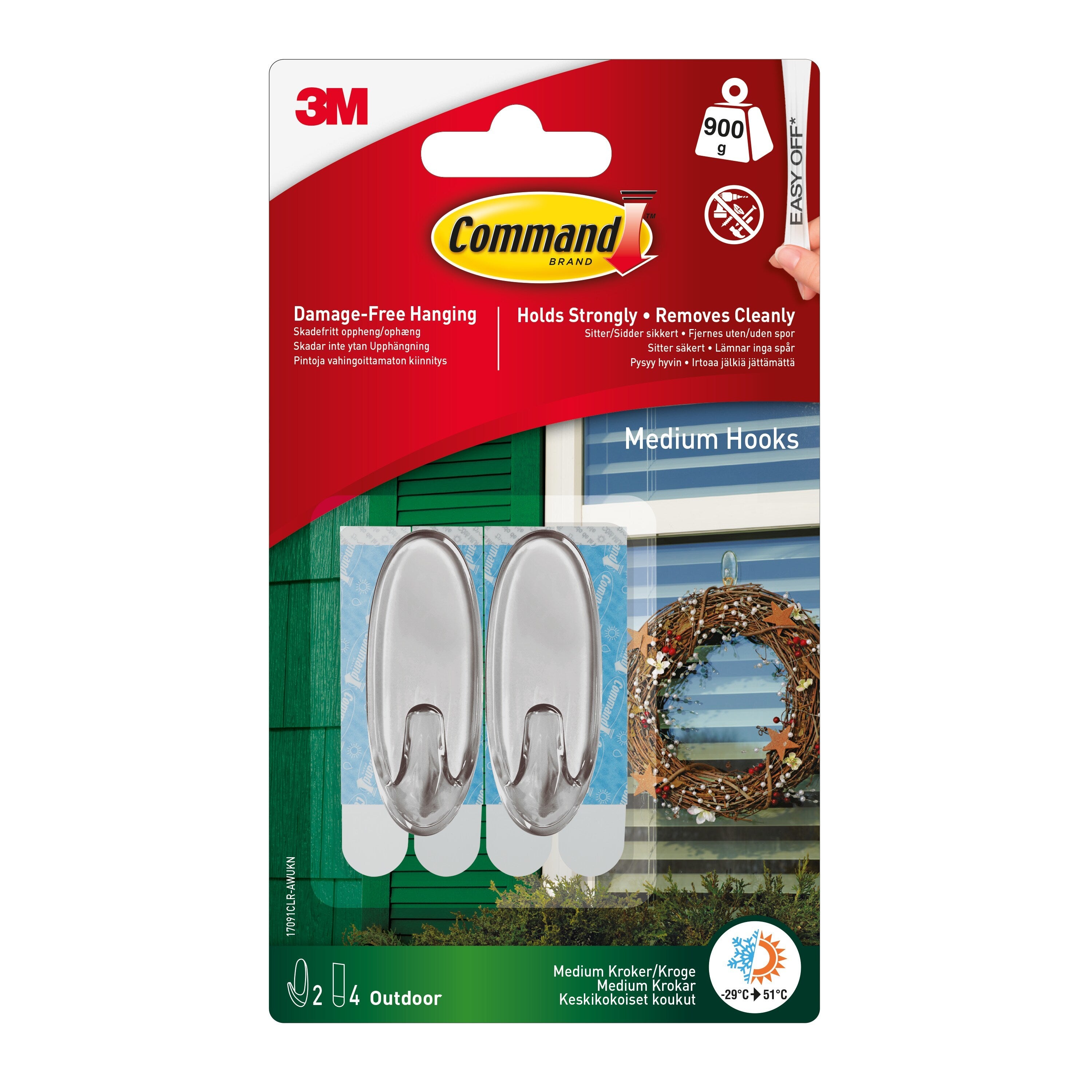 Command Outdoor Medium Window Hooks Clear Price Comparisons | Compare The Build