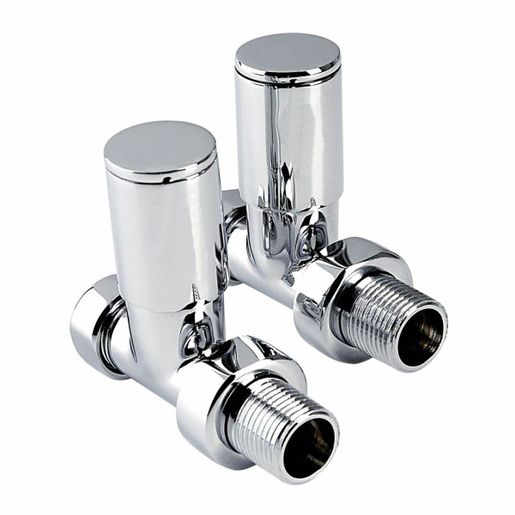 PlumbRight Pair of Straight Decorative Radiator Valves - 15mm Price Comparisons | Compare The Build