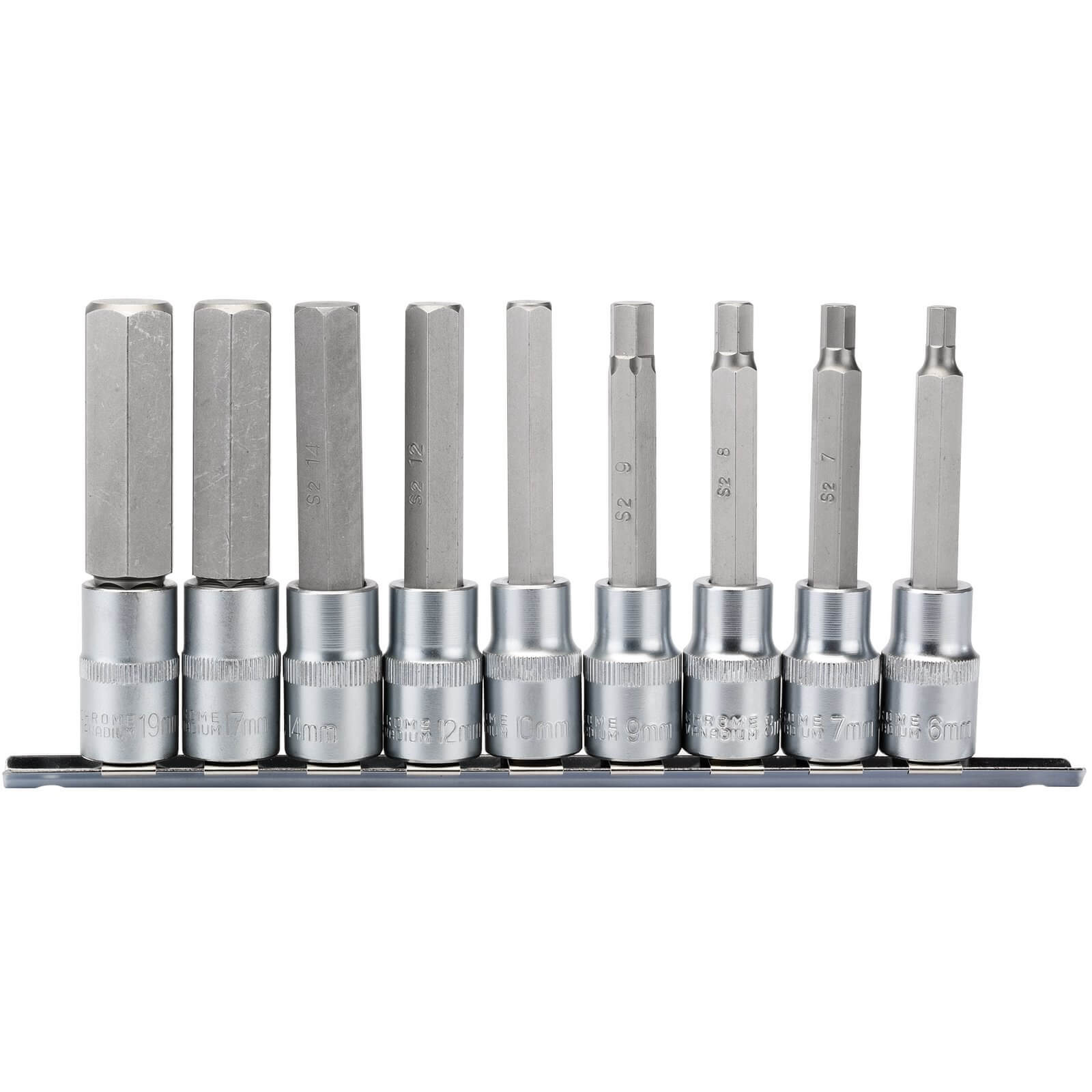 Draper 9 Piece 1/2" Drive Hexagon Socket Bit Set 1/2" 100mm Price Comparisons | Compare The Build