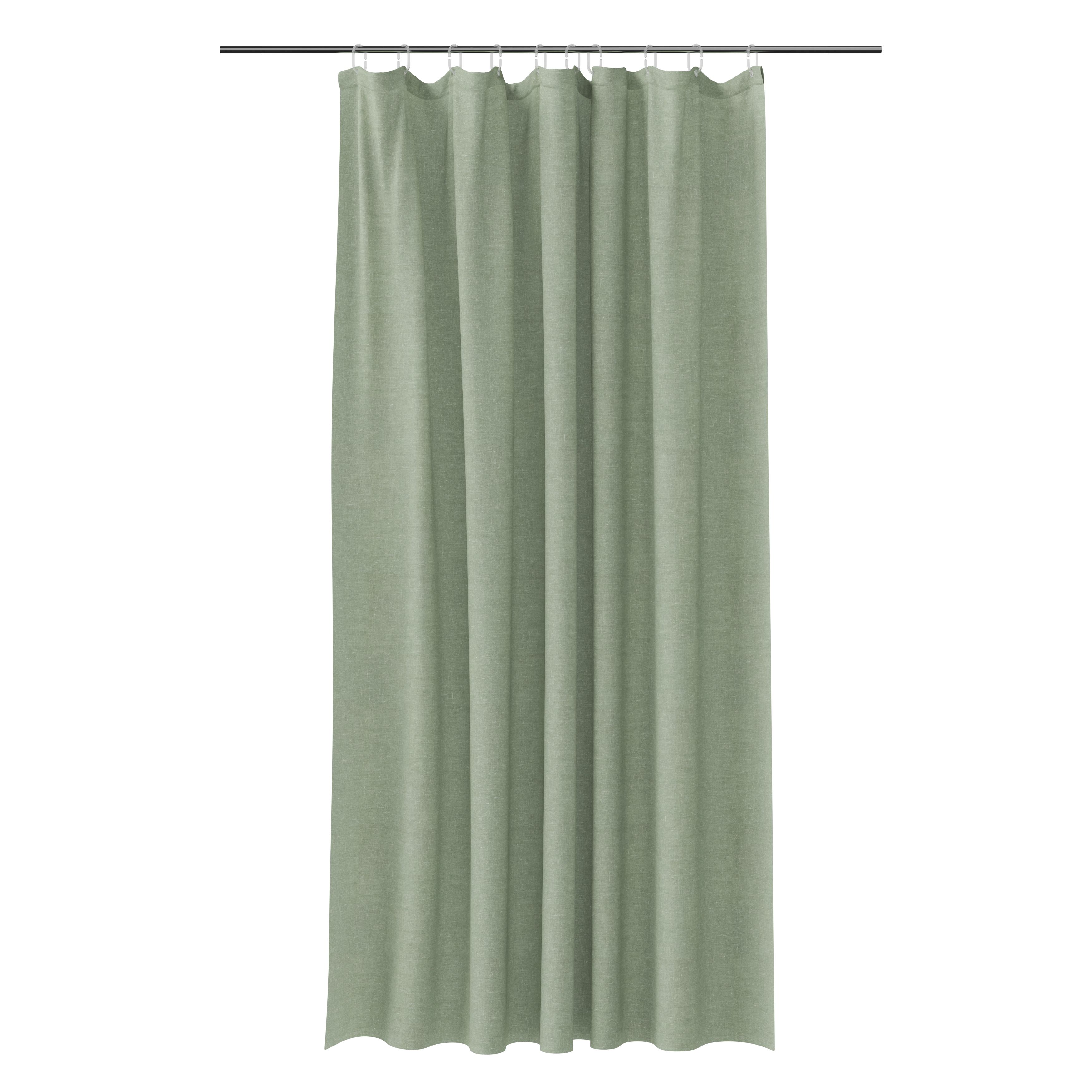 GoodHome Elland Green Tea Plain Shower Curtain (L)2000mm Price Comparisons | Compare The Build