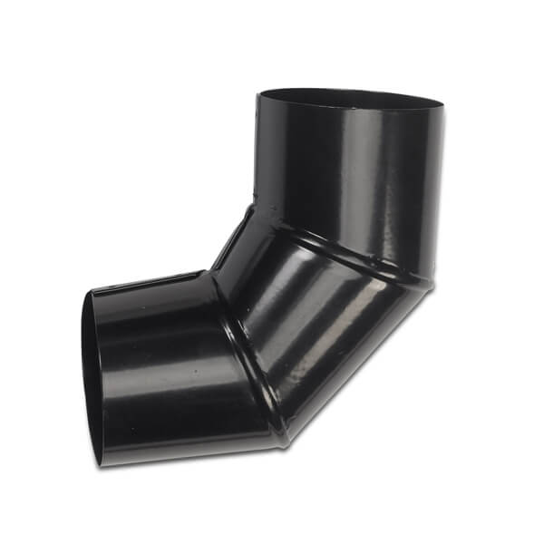 Steel Downpipe Bend - 90 Degree x 87mm Black Price Comparisons | Compare The Build