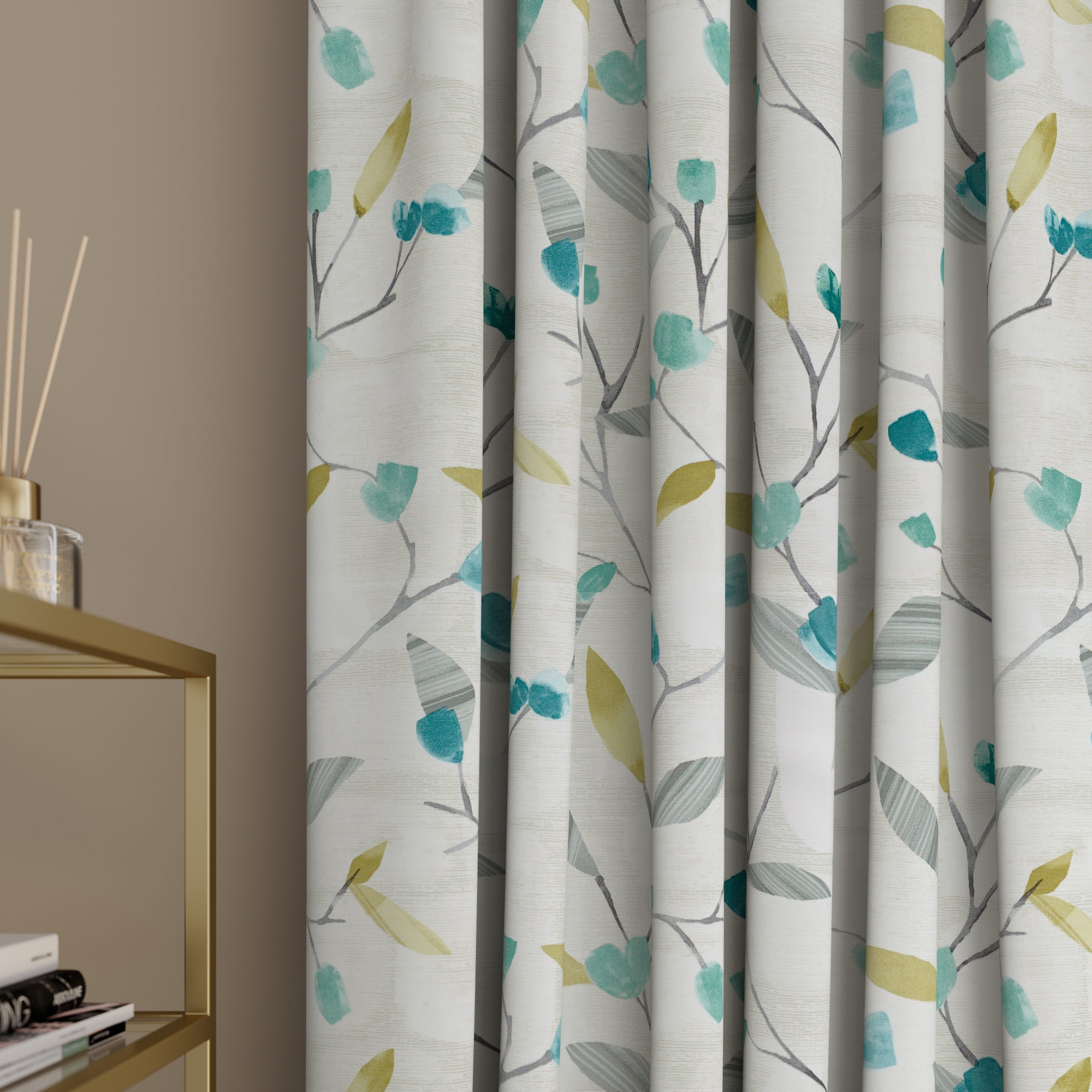 Eva Made to Measure Curtains Eva Teal Price Comparisons | Compare The Build