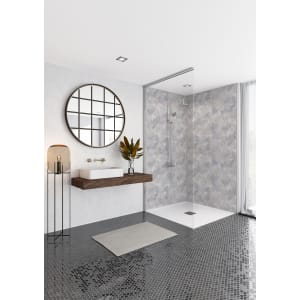 Mermaid Elite Serpentine Stone 3 Sided Shower Panel Kit - 1700 x900mm Price Comparisons | Compare The Build