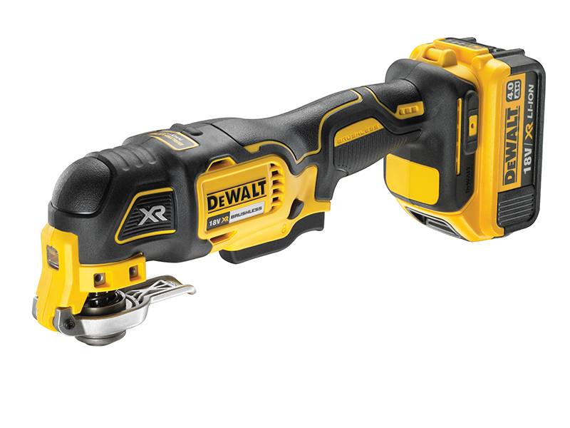 DEWALT DEWDCS355M1 DCS355M1 XR Brushless Oscillating Multi-Tool 18V 1 x 4.0Ah Li-ion Price Comparisons | Compare The Build