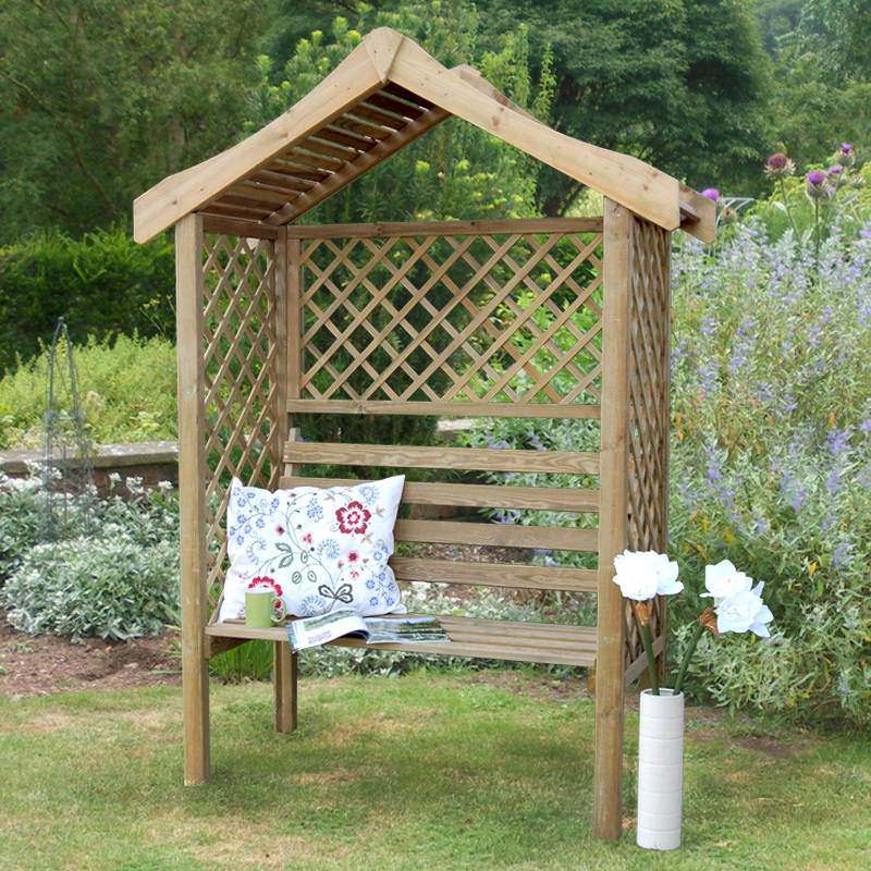 Forest Parisienne Garden Arbour Seat 5'x2' Price Comparisons | Compare The Build