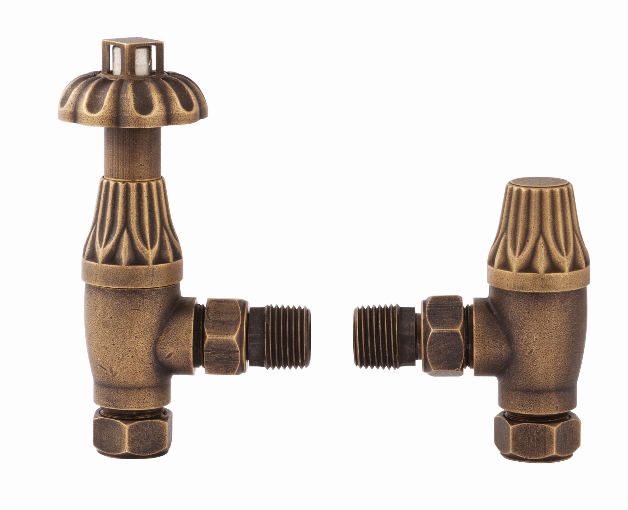 Radvalves UK Thermostatic Valves, Westminster, Antique Brass Angled Price Comparisons | Compare The Build