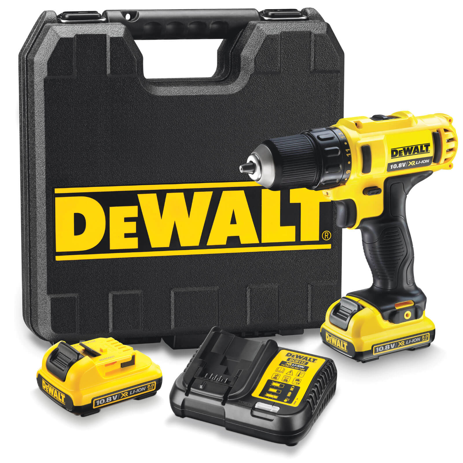 DeWalt DCD710 10.8V XR Cordless Compact Drill Driver 2 x 2ah Li-ion Charger Case Price Comparisons | Compare The Build