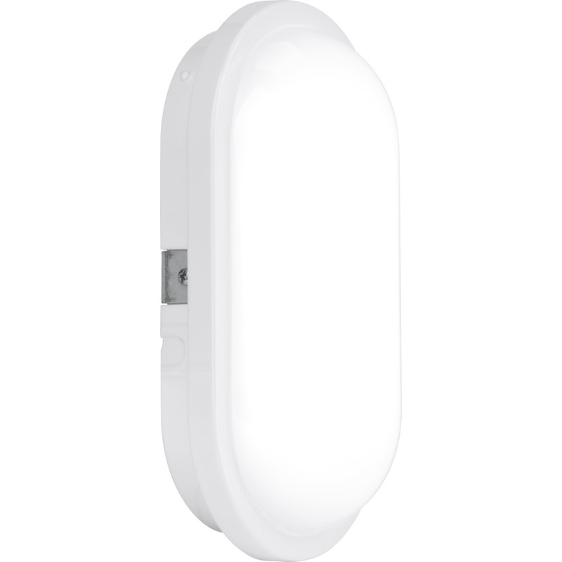 Enlite Utilite LED Oval Polycarbonate IP65 Utility Bulkhead 15W 1250lm in White Price Comparisons | Compare The Build