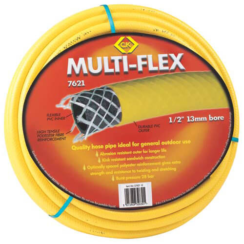 CK Multi Flex Garden Hose Pipe 1/2" / 12.5mm 15m Yellow Price Comparisons | Compare The Build