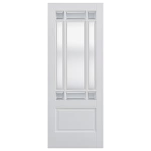 LPD Internal Downham 9 Lite Glazed Primed White Solid Core Door - 813 x 2032mm Price Comparisons | Compare The Build