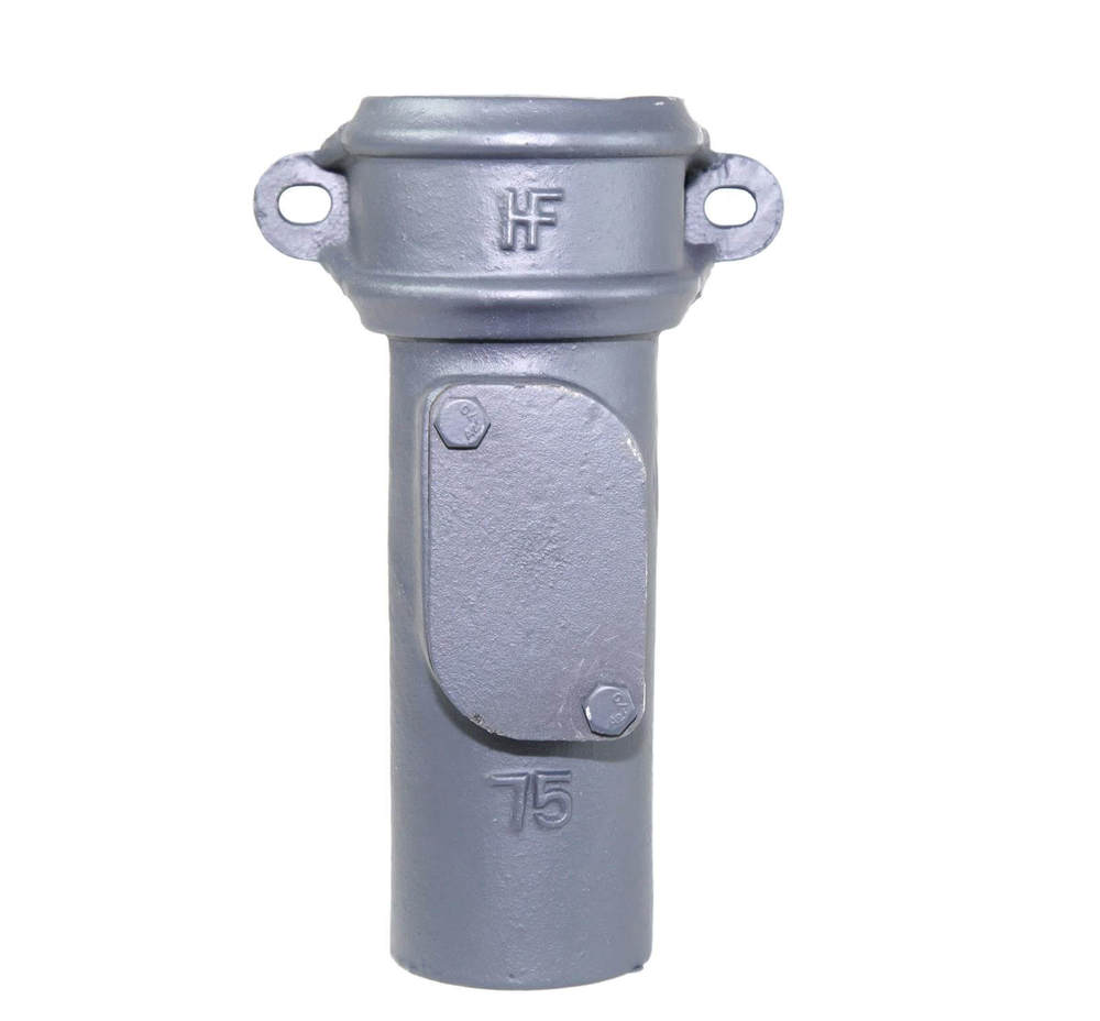 Cast Iron Round Downpipe Eared Access Pipe - 65mm Primed Price Comparisons | Compare The Build