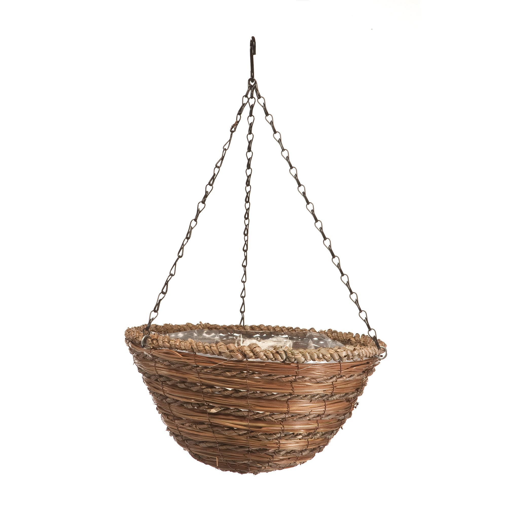 Panacea Fern & Rope Rattan Hanging Basket, 35Cm Price Comparisons | Compare The Build