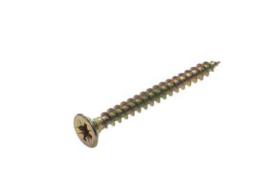 Avf Pz Flat Countersunk Yellow-Passivated Steel Screw (Dia)4mm (L)40mm, Pack Price Comparisons | Compare The Build