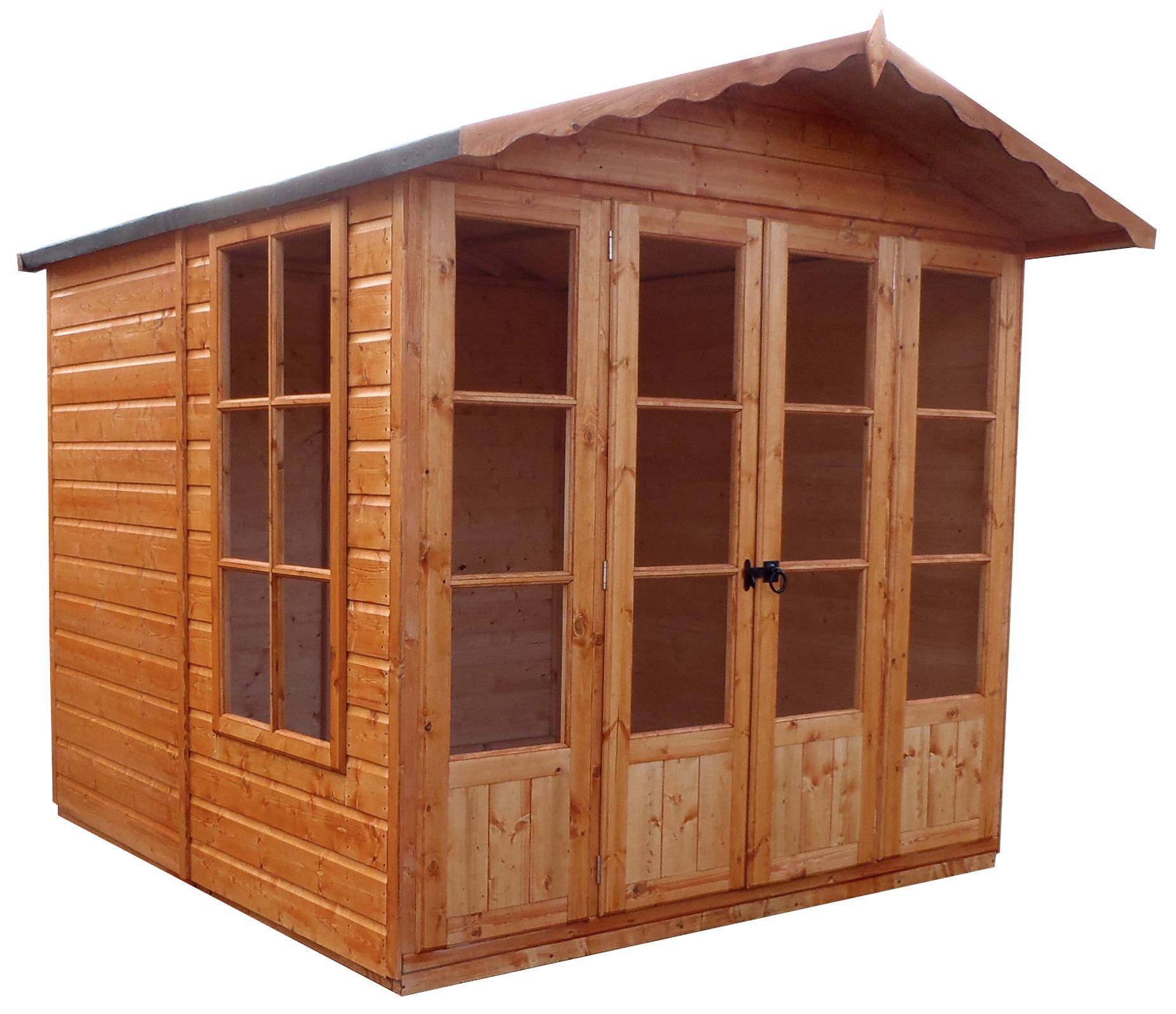 Shire Kensington 7X7 Apex Shiplap Wooden Summer House (Base Included) | Compare The Build