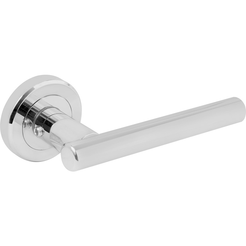 Serozzetta Philadelphia Lever On Rose Door Handles Polished (Pair) in Chrome Price Comparisons | Compare The Build