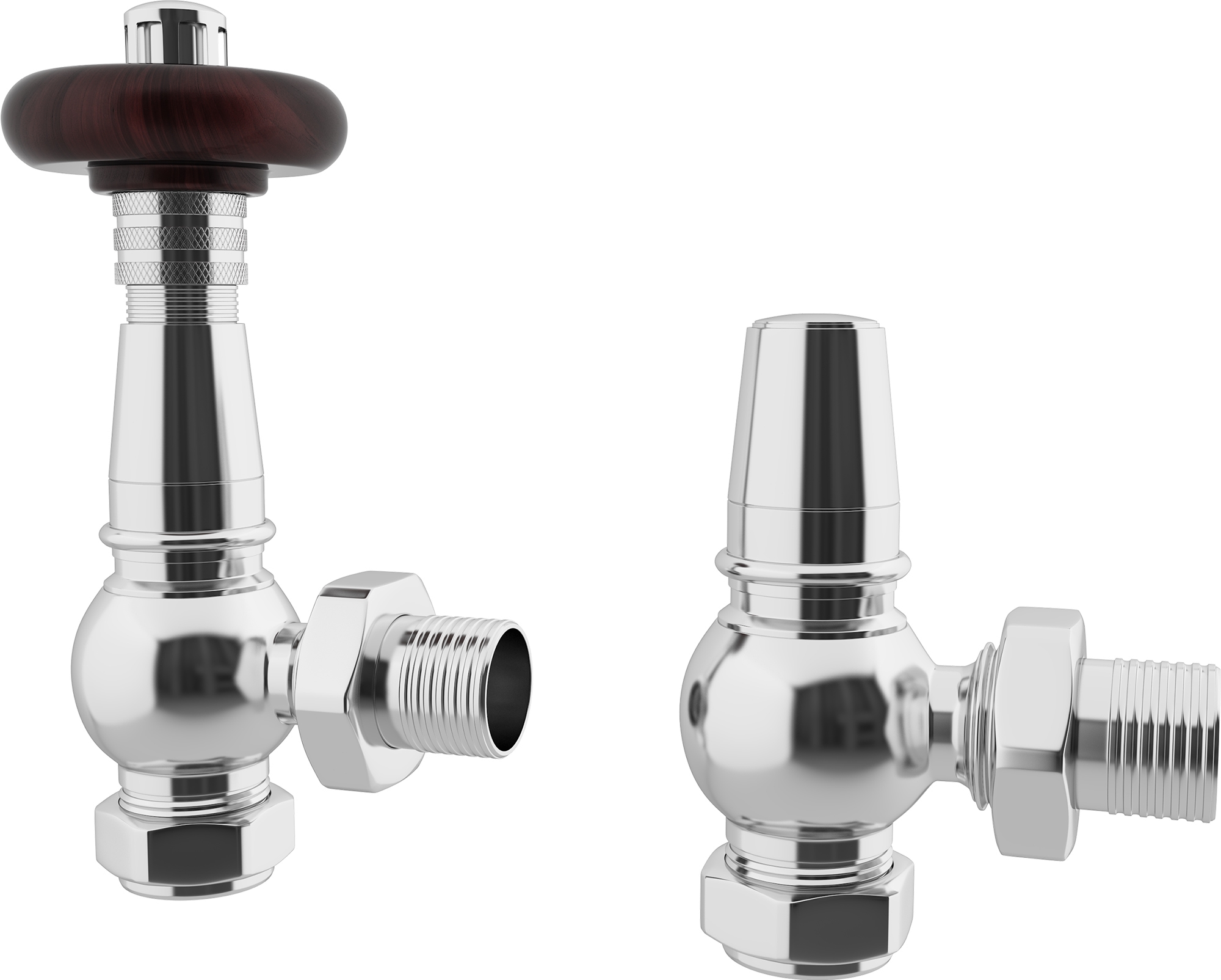 Trade Direct Thermostatic Valves, Heritage, Chrome Angled - 8mm Price Comparisons | Compare The Build