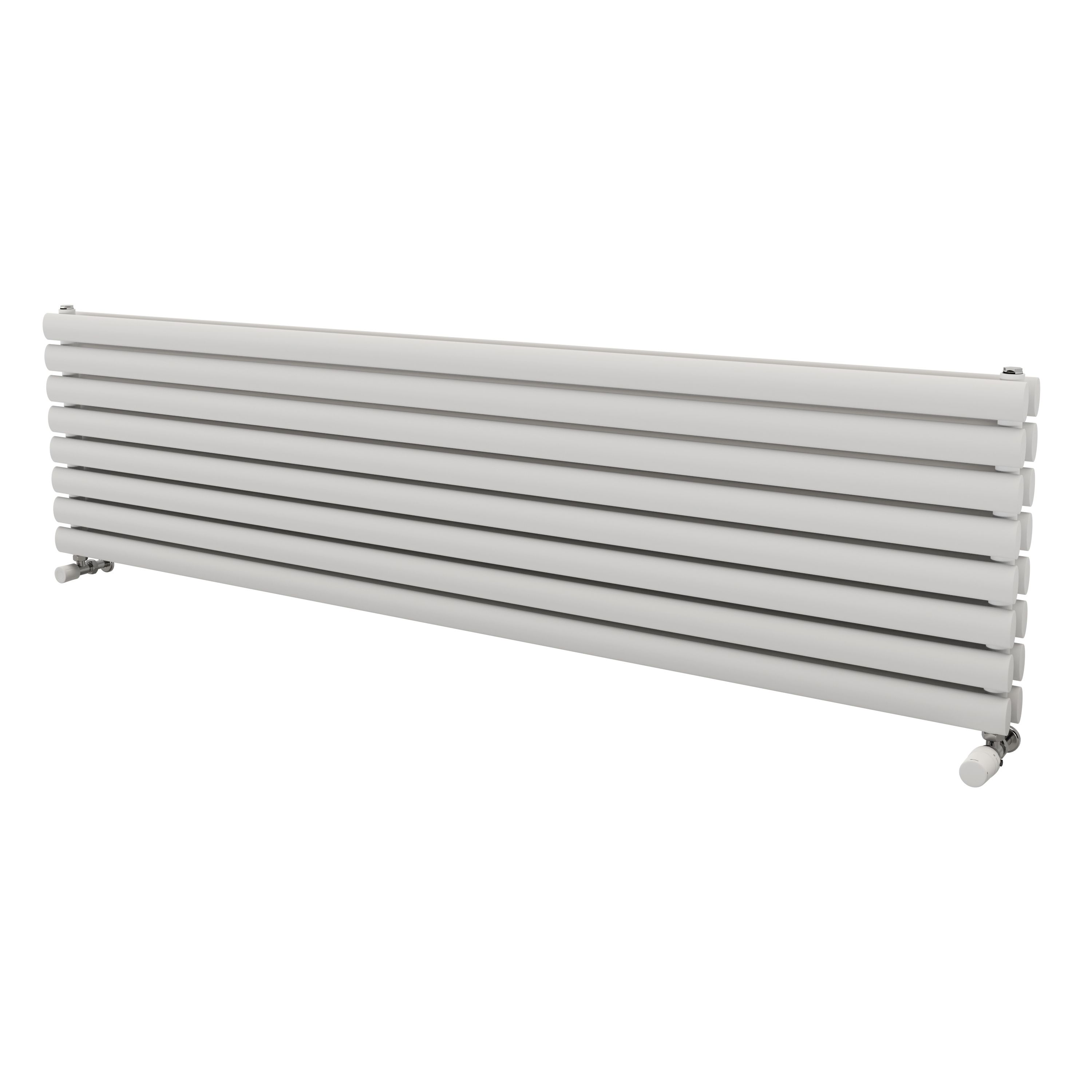 Ximax Champion Duplex Satin White Horizontal Designer Radiator, (W)1800mm X (H)468mm Price Comparisons | Compare The Build