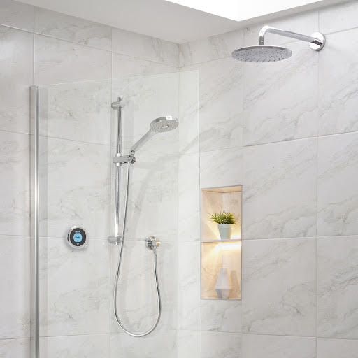 Aqualisa Optic Q Smart Shower - Concealed with Adjustable & Wall Fixed Head (Gravity Pumped) Price Comparisons | Compare The Build