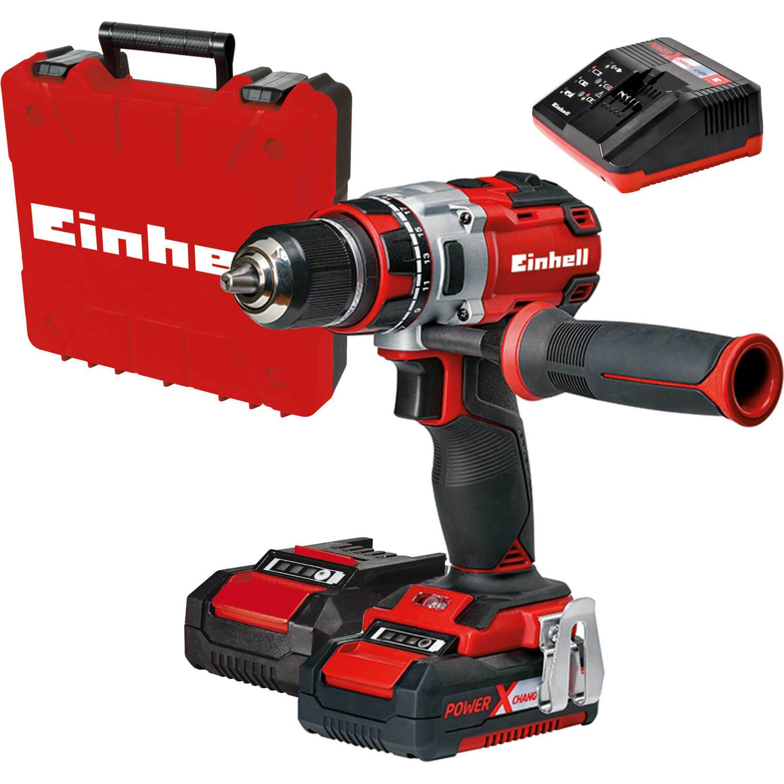 Einhell TE-CD 18 Li-i BL 18v Cordless Brushless Combi Drill 2 x 2ah Li-ion Charger Case Price Comparisons | Compare The Build