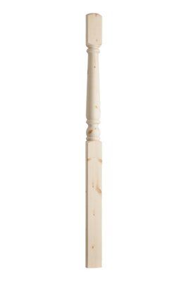 Cheshire Mouldings Unfinished Pine Half Newel Post (H)1500mm (W)90mm Price Comparisons | Compare The Build